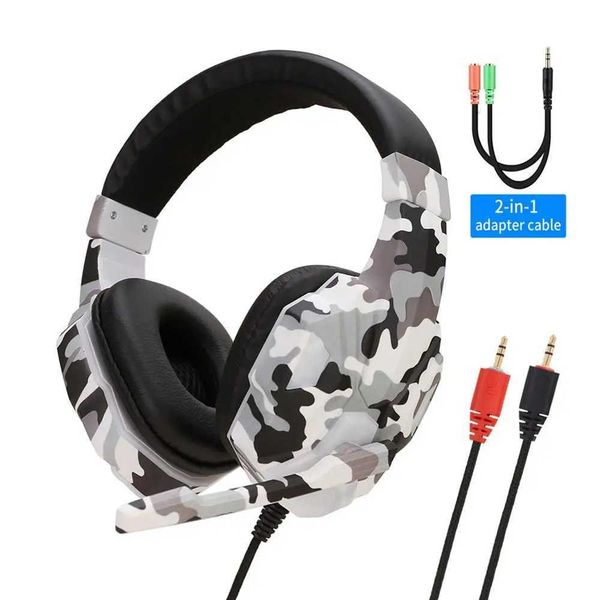 High Quality Army Green Gaming Headset With Microphone Fone Gamer Wired Headphones Universal For Laptop Computer Xbox OneM240729