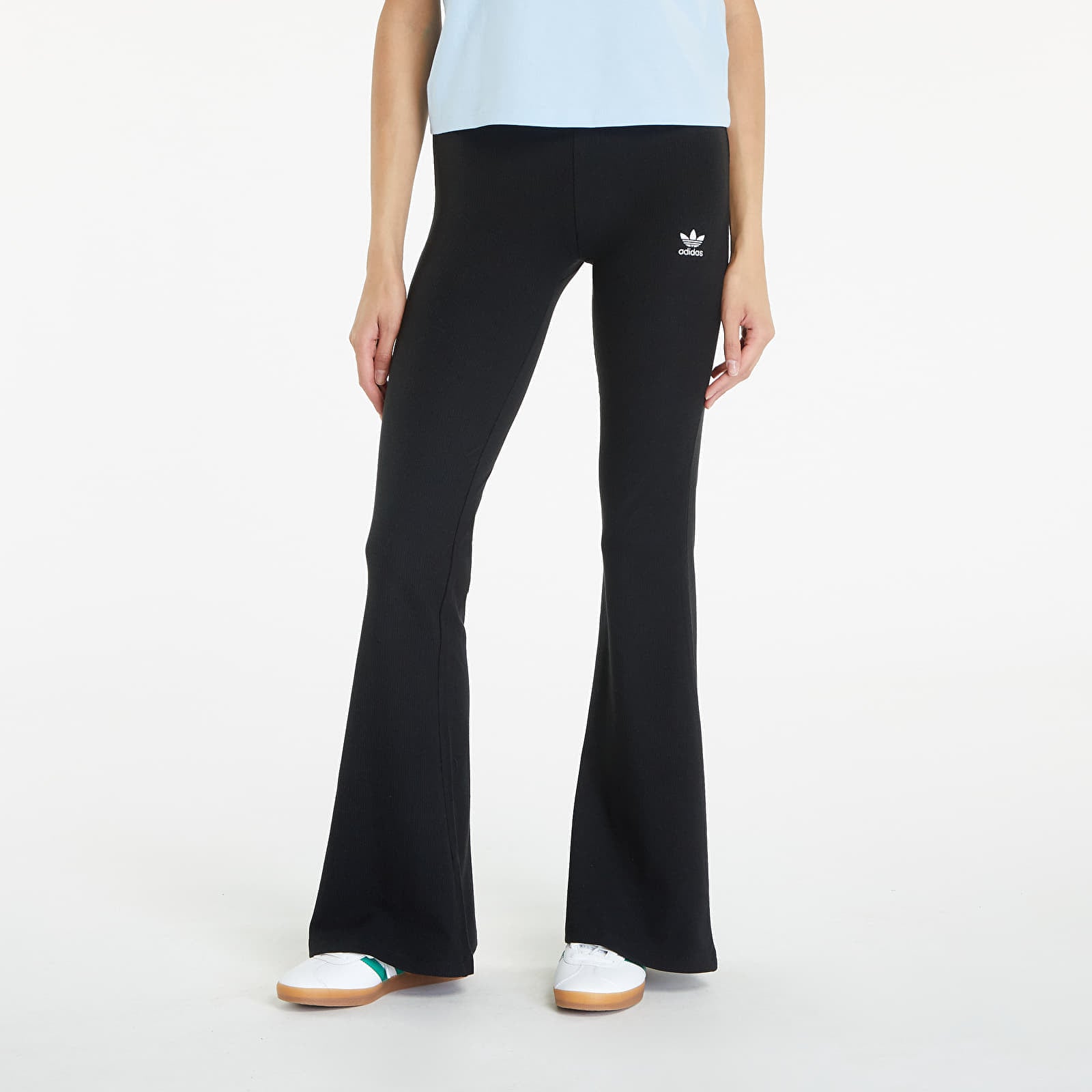 Housut adidas Essentials Rib Flared Leggings Black M