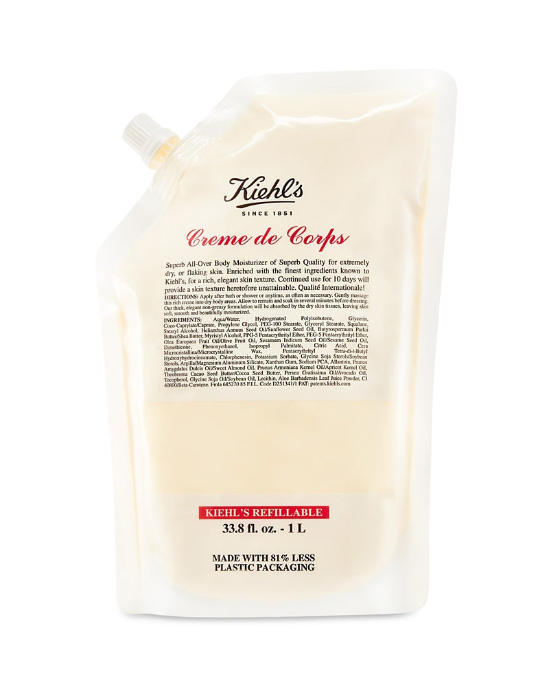 Kiehl's Since 1851 Creme de Corps Body Lotion Refill 33.8 oz.