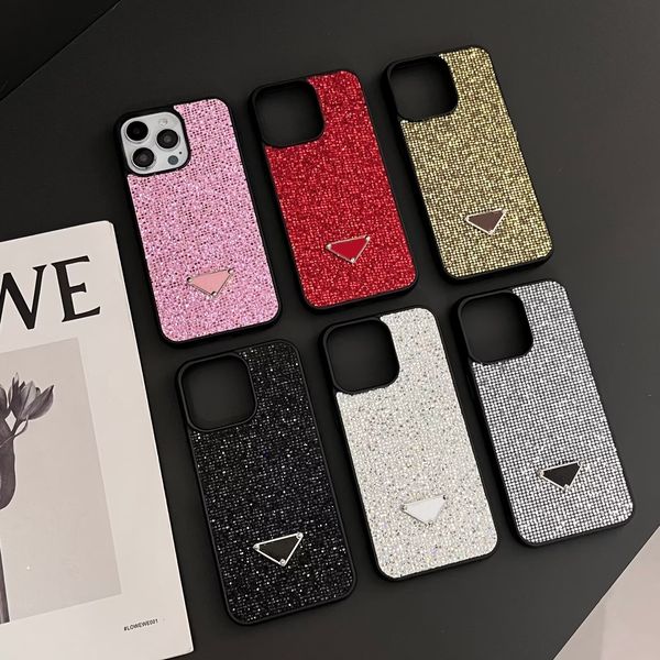 Luxury Bling Jewelled Glitter Phone Cases For Iphone 16 16promax 11 12 13 14 15 Plus Pro Max Phone Case Fashion Designer Plating Rhinestone