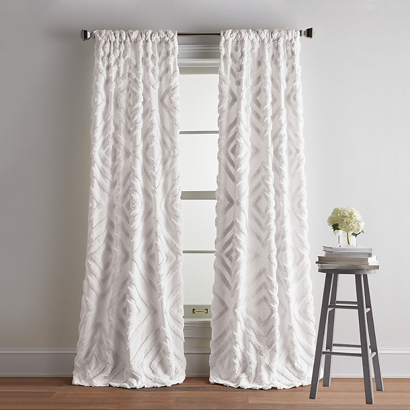 Dkny Tufted Diamond 108 x 40 Curtain Panel, Pair