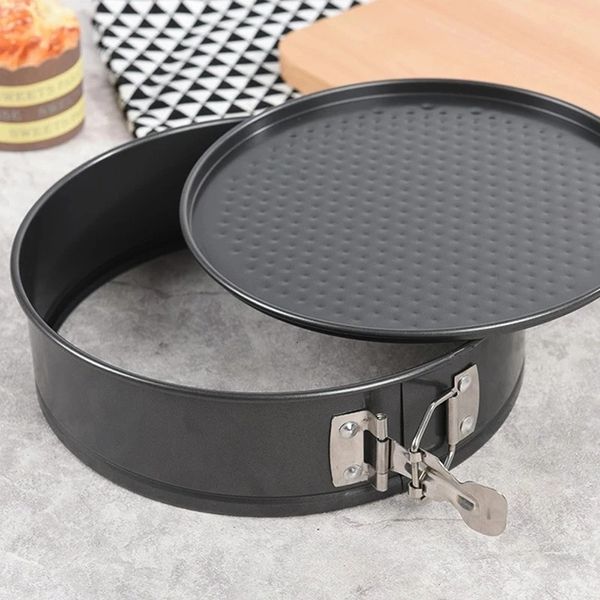 Baking Moulds 182022242628 CM Pan Carbon Steel Mold Bakeware Non Stick Spring Form Round Cake Tool Kitchen Gadget 230425