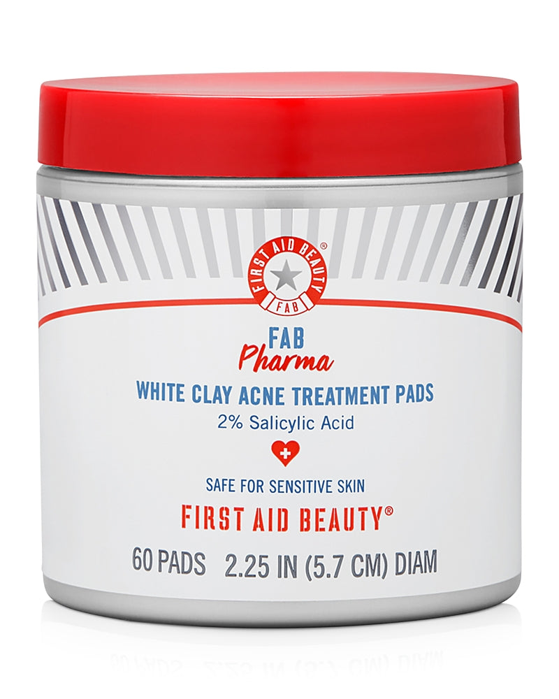 First Aid Beauty Fab Pharma White Clay Acne Treatment Pads