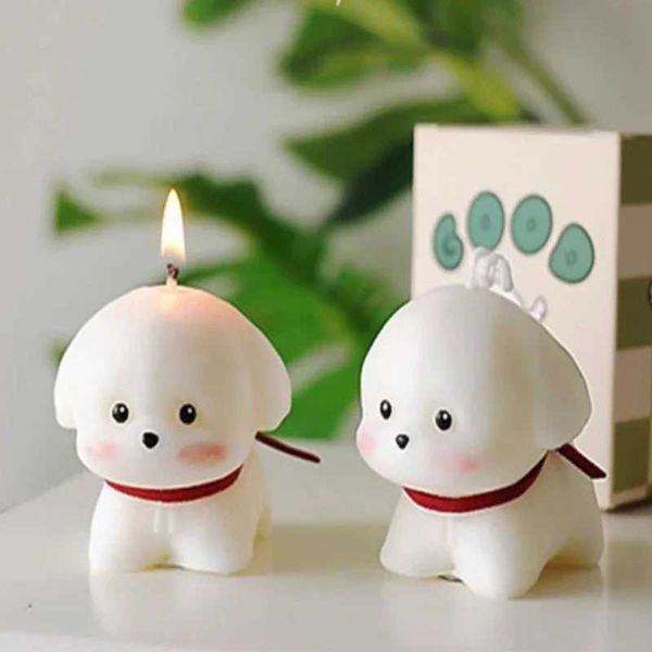 1 creative handmade high-end silicone dog shaped wax fragrance lovely perfume gifts atmosphere aromatherapy candles W250110