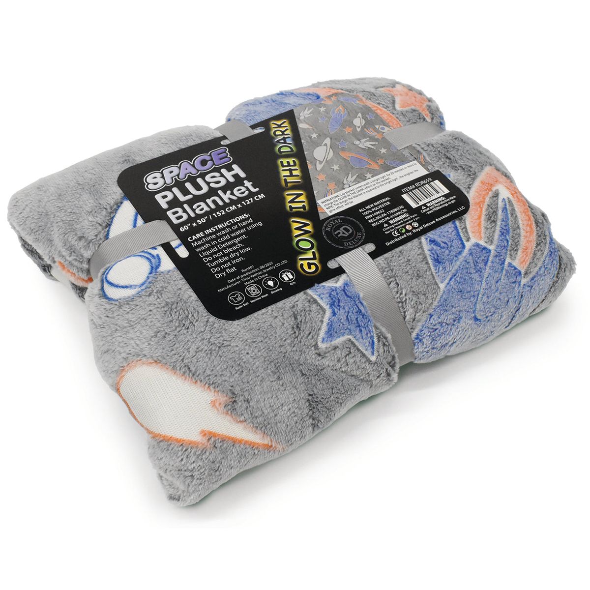 Glow-in-the-Dark Blankets and Pillows - Blanket - Space