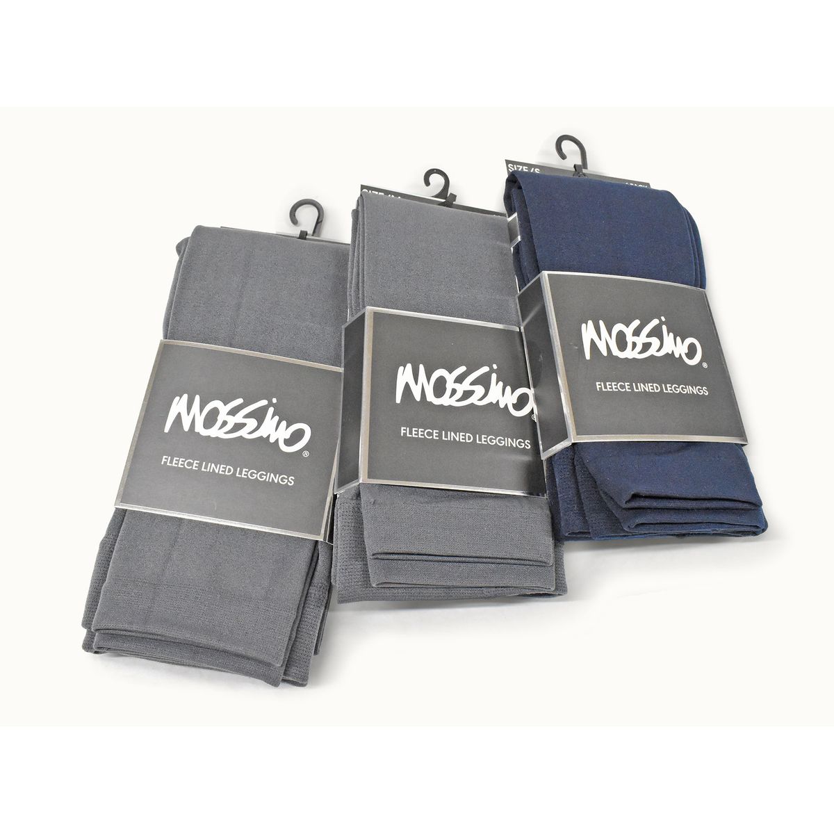 Mossimo Fleece-Lined Leggings (2-Pack) - 1 Navy + 1 Grey - M