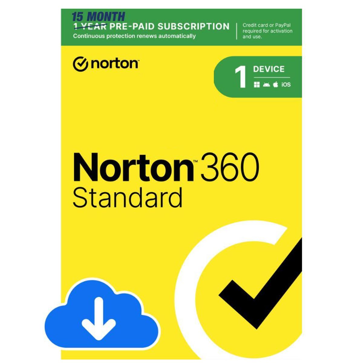 Norton™ 360 Standard Security Digital Software - 2024 Ready (1 Device-12 or15-Month) - DIGITAL-NORTON360-STAND-1D15M