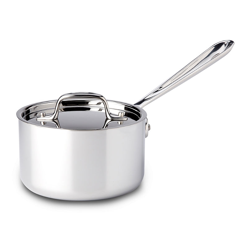 All Clad Stainless Steel 1.5 Quart Sauce Pan with Lid