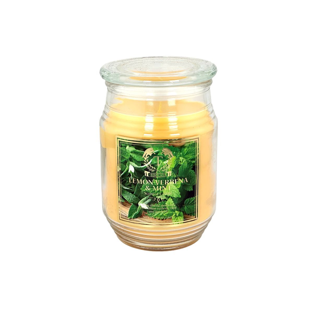 Toccata™ Aroma Scented Candles, 18 oz. (1 or 8-Pack) - Lemon Verbena & Mint