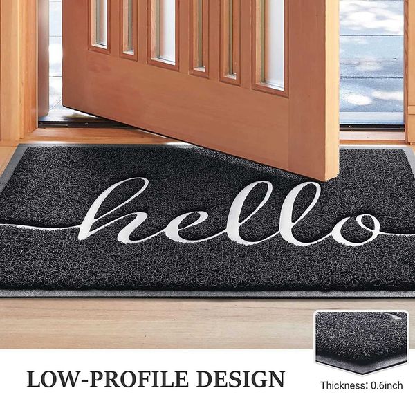 Door mat door mat indoor outdoor absorbent floor mat anti slip back rubber welcome door Y250111