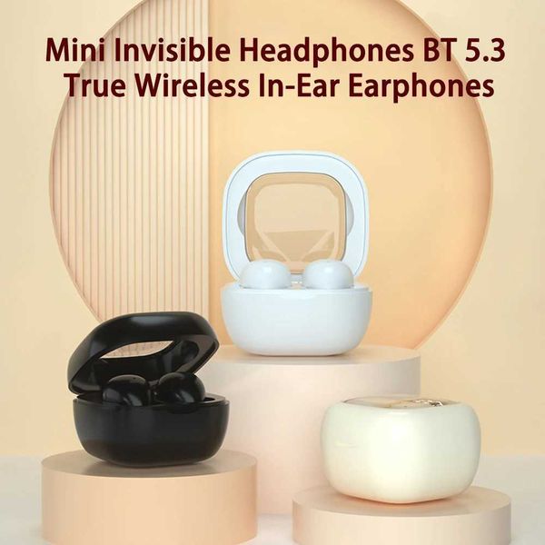 Invisible Sleep Earbuds Wireless BT Headphones In-Ear Headsets With Mic Noise Reduction HiFi Heavy Bass Earphones M240907