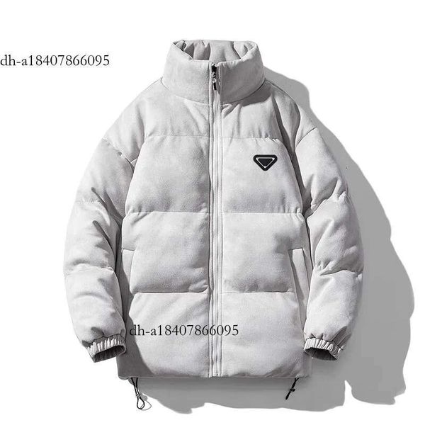 Pa Fashion Designer Men&#039;s Jackets Winter New Style Suede padded Jacket High-end Stand Collar Loose Fit Bread Coat Oversized Trendy Cott