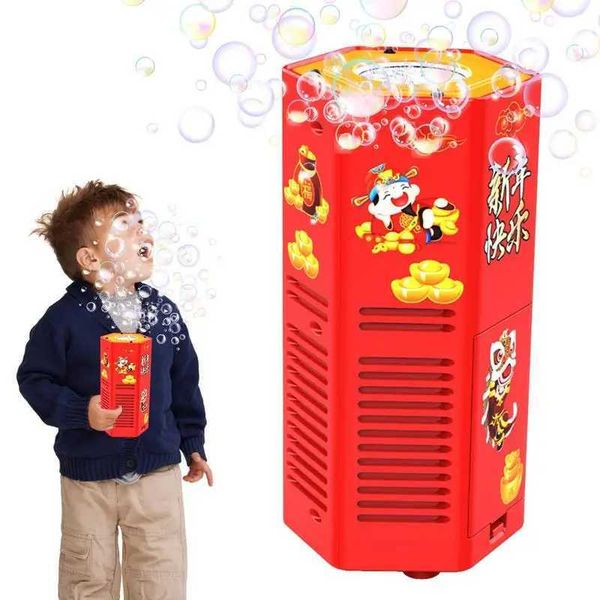 Novelty Games Fireworks Bubble Machine Light Sound Bubble Fireworks Firecrackers Bubble Party Likes New Year Toys Outdoor Activities Easter