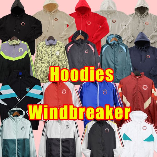 Soccer tracksuits 24 25 BAYERNs MUNICH DE LIGT MANE GRAVENBERCH SANE Mazraoui MULLER DAVIES KIMMICH TEL COMAN 2024 2025 Tracksuit windbreake