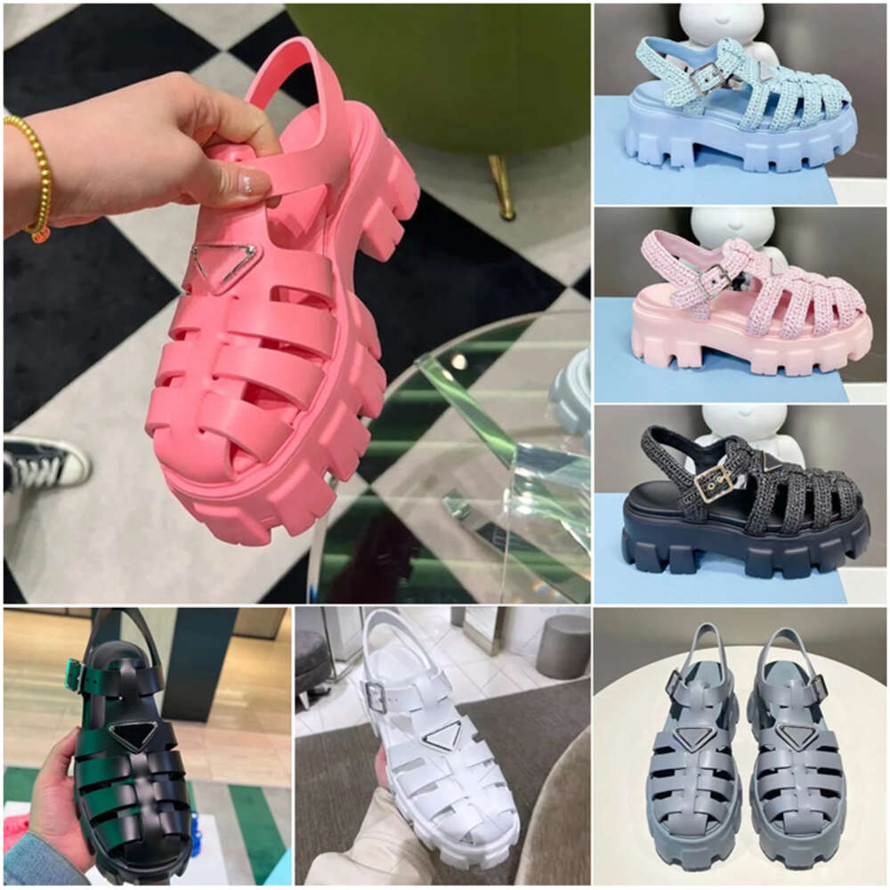 Designer Luxury sandals slippers designer shoes women&#039;s casual shoes beach shoes thick soled brown shoemaker summer clothing luxury sandale lux