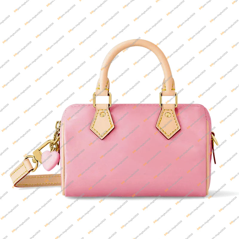 Ladies Fashion Casual Designe Luxury SP NANO Boston Patent Leather Bag Crossbody Shoulder Bag Totes Handbag TOP Mirror Quality M81879 M81085 M61252