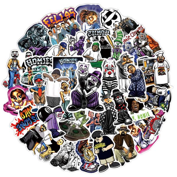 50 American Homies Graffiti StickersTravel CasesGuitar CarsScootersWaterproof Stickers