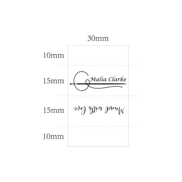 Sewing labels - Custom brand labels, Clothing Labels, Sewing Machine, Fabric 100% cotton, Custom text (FR091)