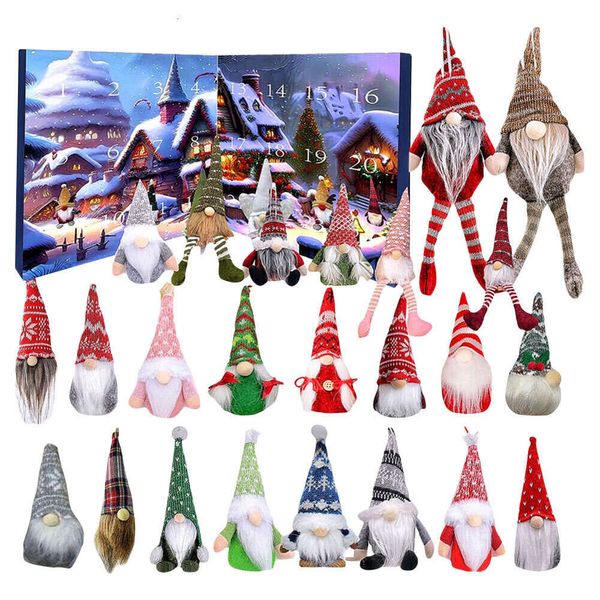 Advent 2024 Gnome Dolls 24 Days Xmas Christmas Countdown Calendar For Kids Gift