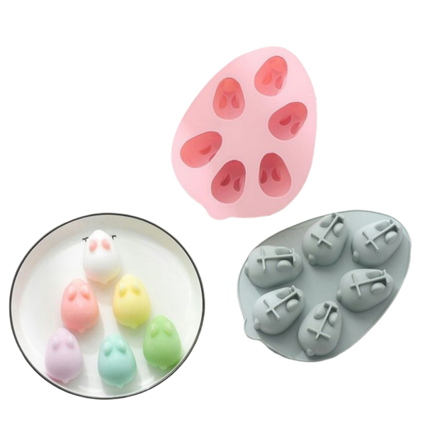 Silicone cake mould rabbit shape baking candy molds DIY soap sweet food animal shape bakery pastry baking tools