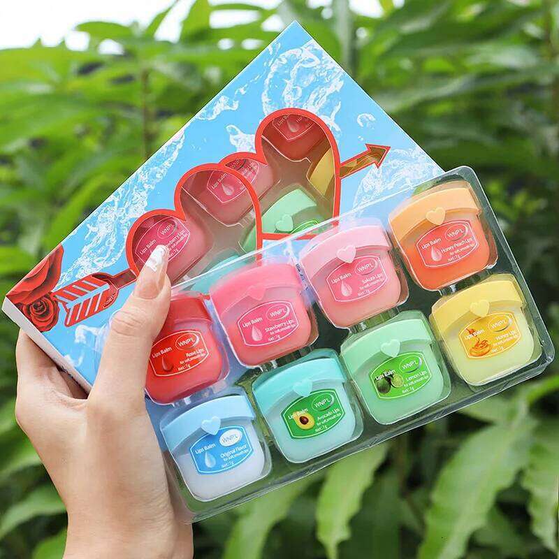 free shipping New 4-6-8pcs Moisturizing Lip Balm Sets Lipstick Makeup Natural Plant Base Moisturizer Lip Balm Anti-Cracking Lips Skin Care