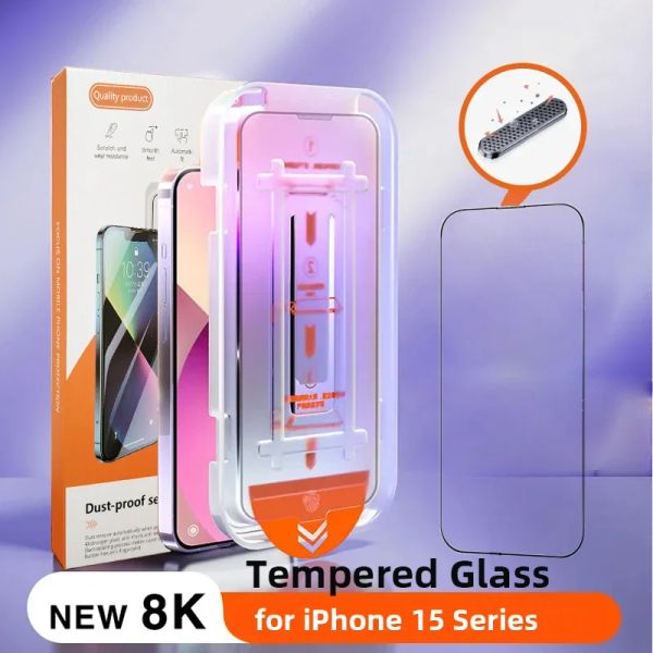 Auto-Dust Removal Tempered Glass Film For OnePlus 10T ACE Racing PRO 9RT 9R 8T 7T 9 7 6T 6 Screen Protector With Cleaning Kit Dust-proof +re