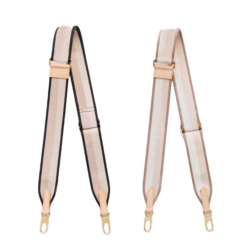 Designer Strap Bag Luxury Jacquard Fabric Embroidery Adjustable Shoulder Strap for Women Handbag Purse Bag Duffle Carry Belt Parts Substitute