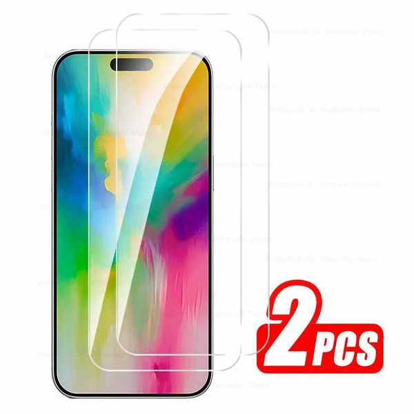 New Arrival 2Pcs Protective Glass For iPhone 16 Pro Max HD Tempered Glass iPhone16 and Phone 16 Plus 16Pro Max 5G 2024 Screen Protector Film