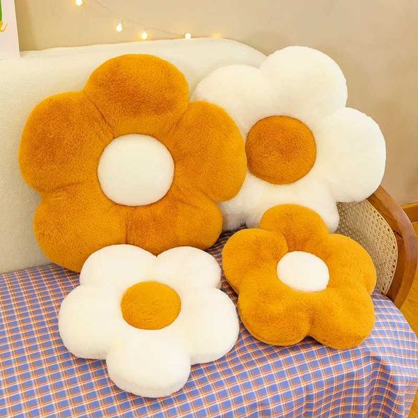 1 piece of 35-50CM solid color chrysanthemum seat cushion for home bedroom living room decoration cute throw pillow office chair cushion X24