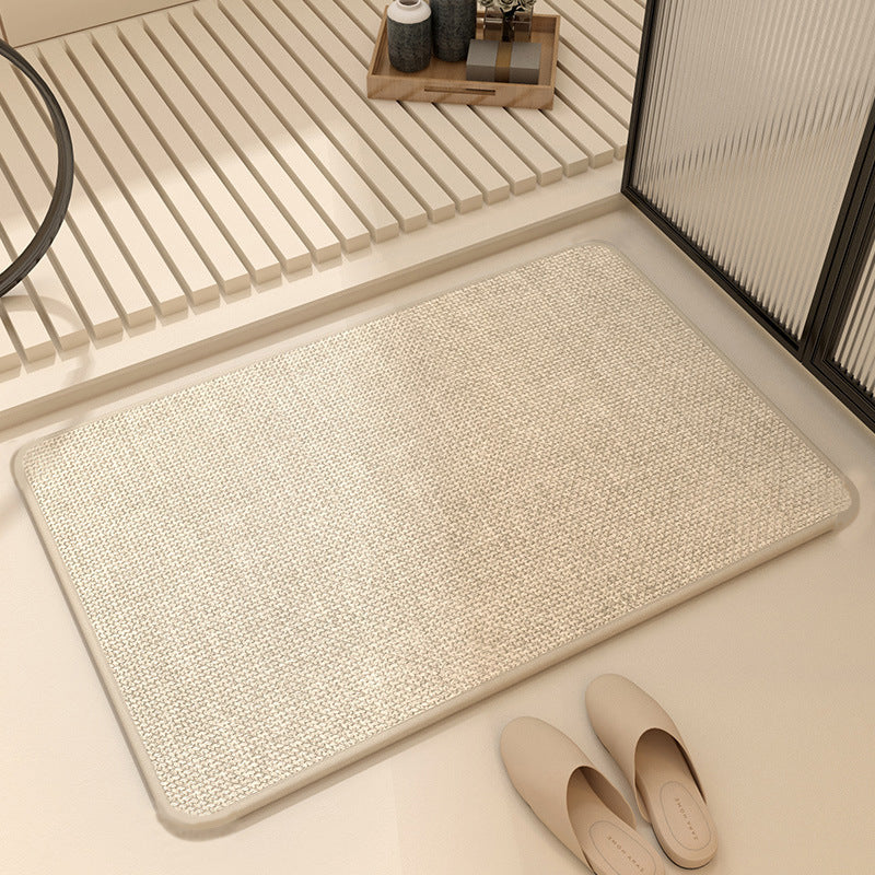 Bathroom Floor Mats Toilet Absorbent Mats Toilet Door Anti-slip Mats Foot Mats Bathroom Door Mats Quick-drying Carpet