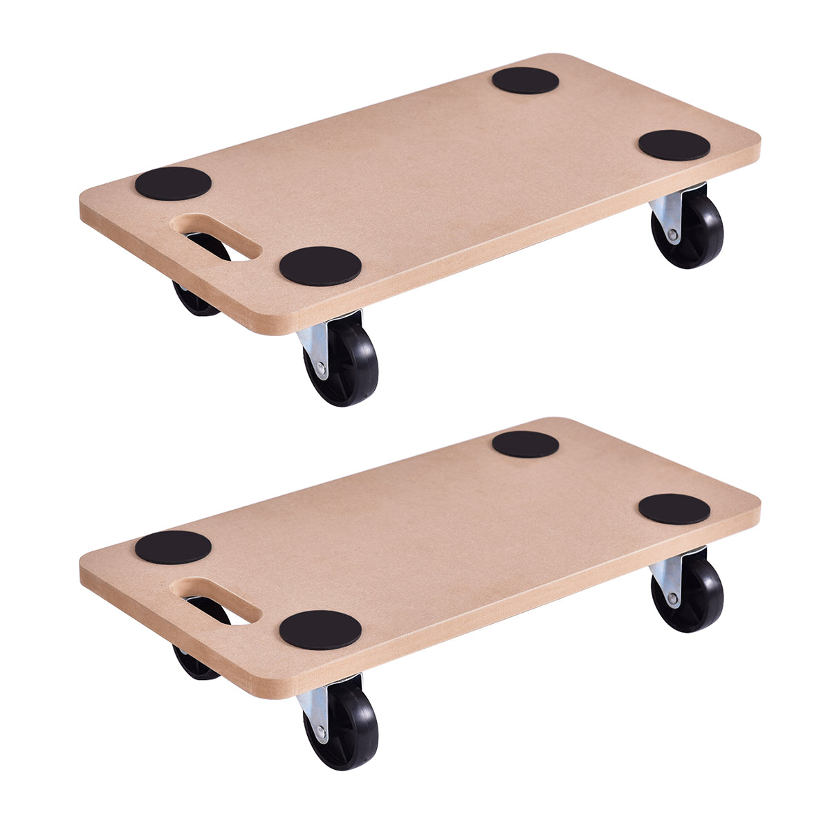 440-Pound Wood Platform Dolly (2 or 4-Pack) - Costway 2pc 440lbs Platform Do