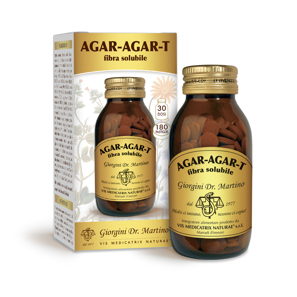 Dr Giorgini agar-agar-t 180 tabletek po 500 mg - 90 gr