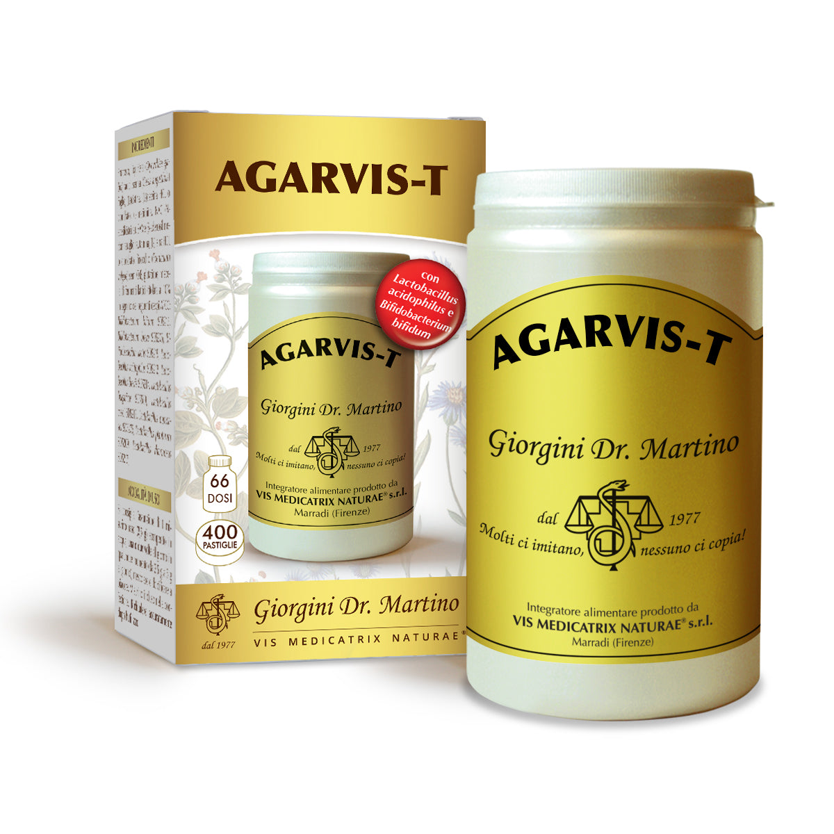 Dr Giorgini agarvis-t 400 tabletter à 500 mg - 200 g