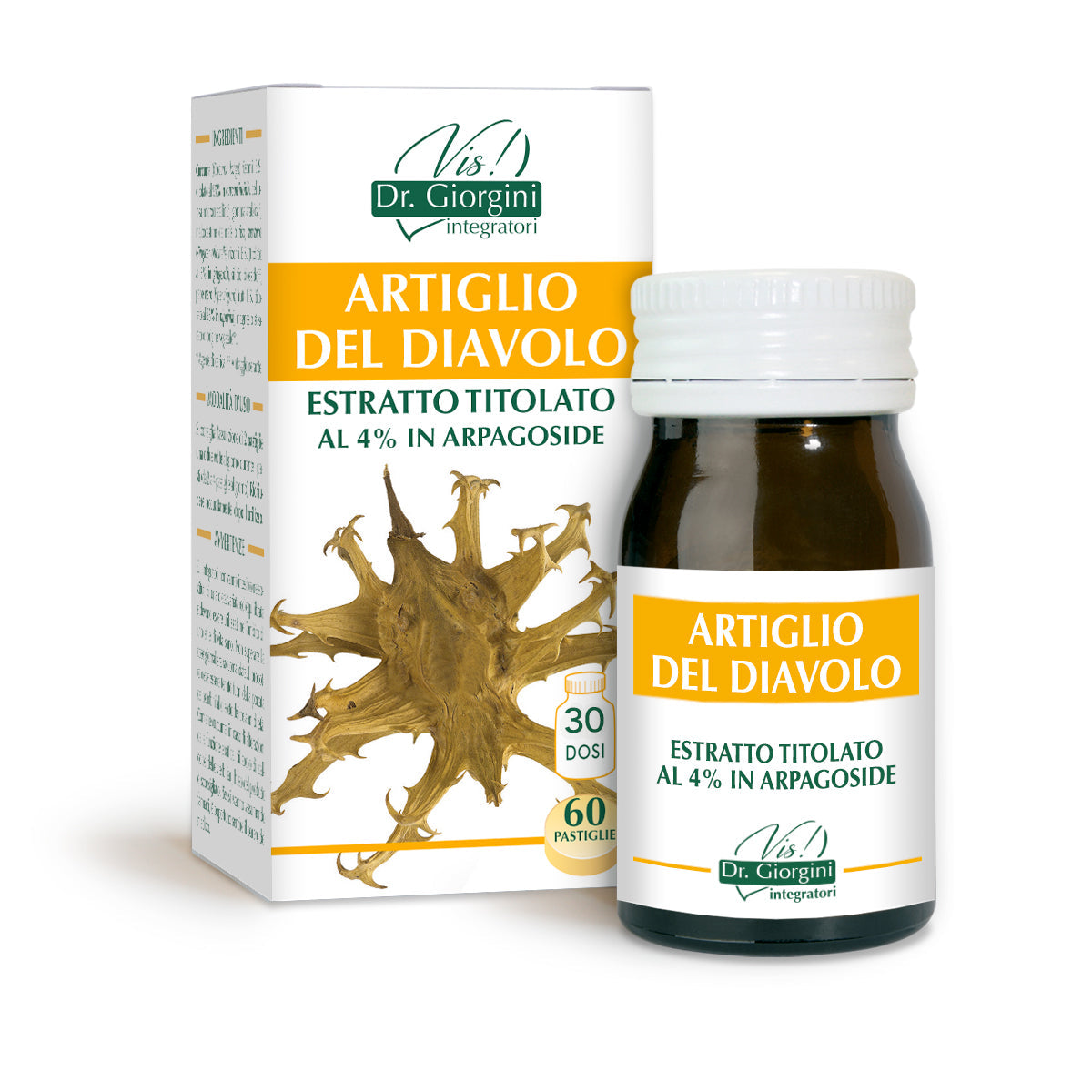Dr Giorgini Titrerat extrakt av djävulens klo 60 tabletter à 500 mg - 30 g
