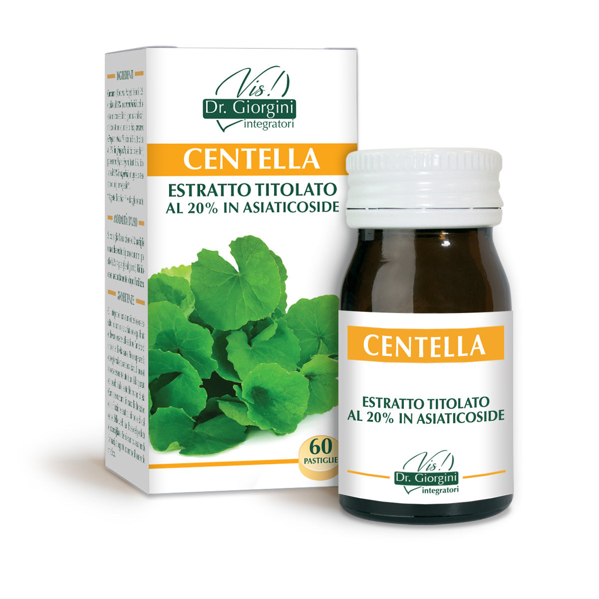 Dr Giorgini Centella titrierter Extrakt 60 Tabletten à 500 mg - 30 gr