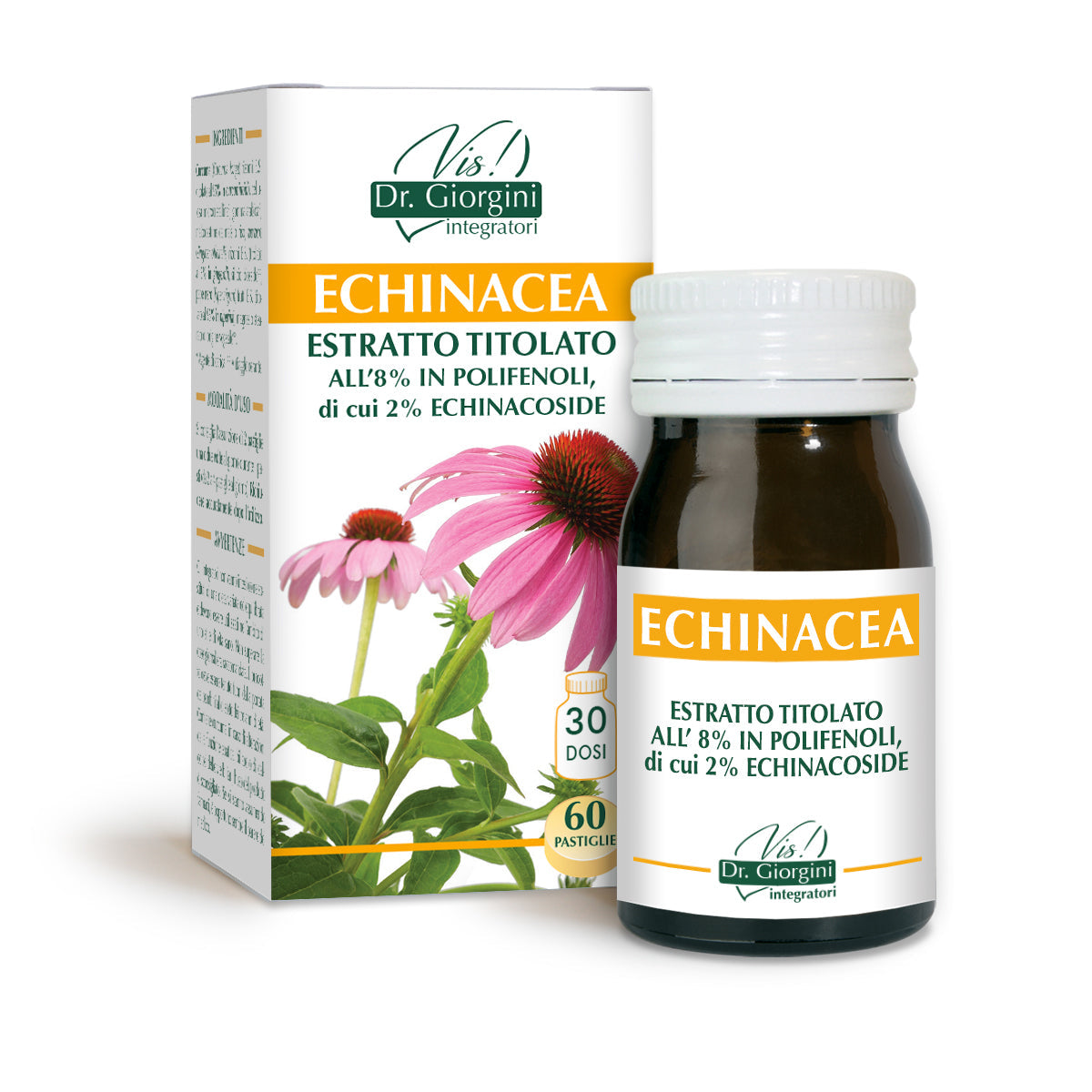Dr Giorgini Echinacea titreret ekstrakt 60 tabletter à 500 mg - 30 g
