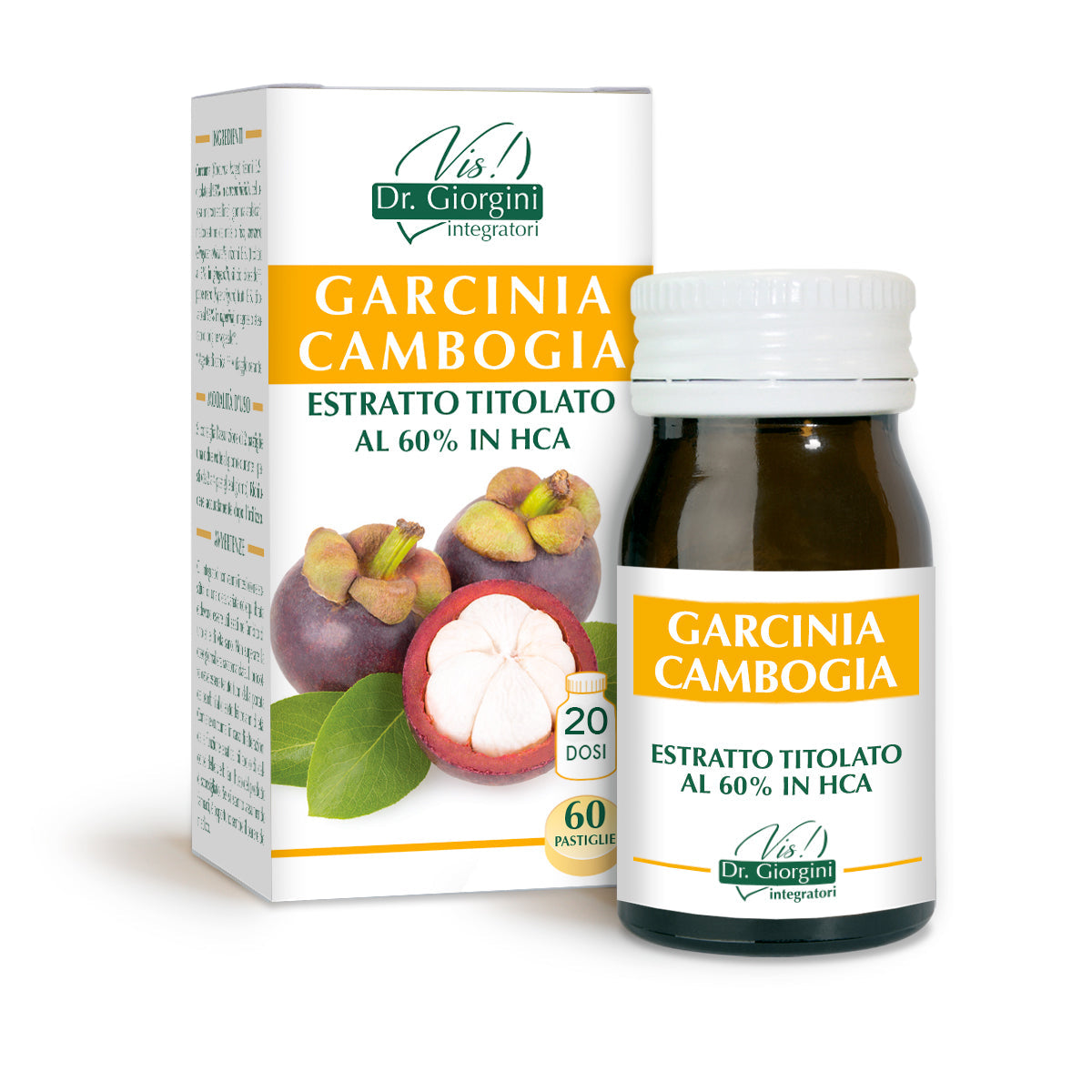 Dr Giorgini Garcinia cambogia titreret ekstrakt 60 tabletter à 500 mg - 30 g