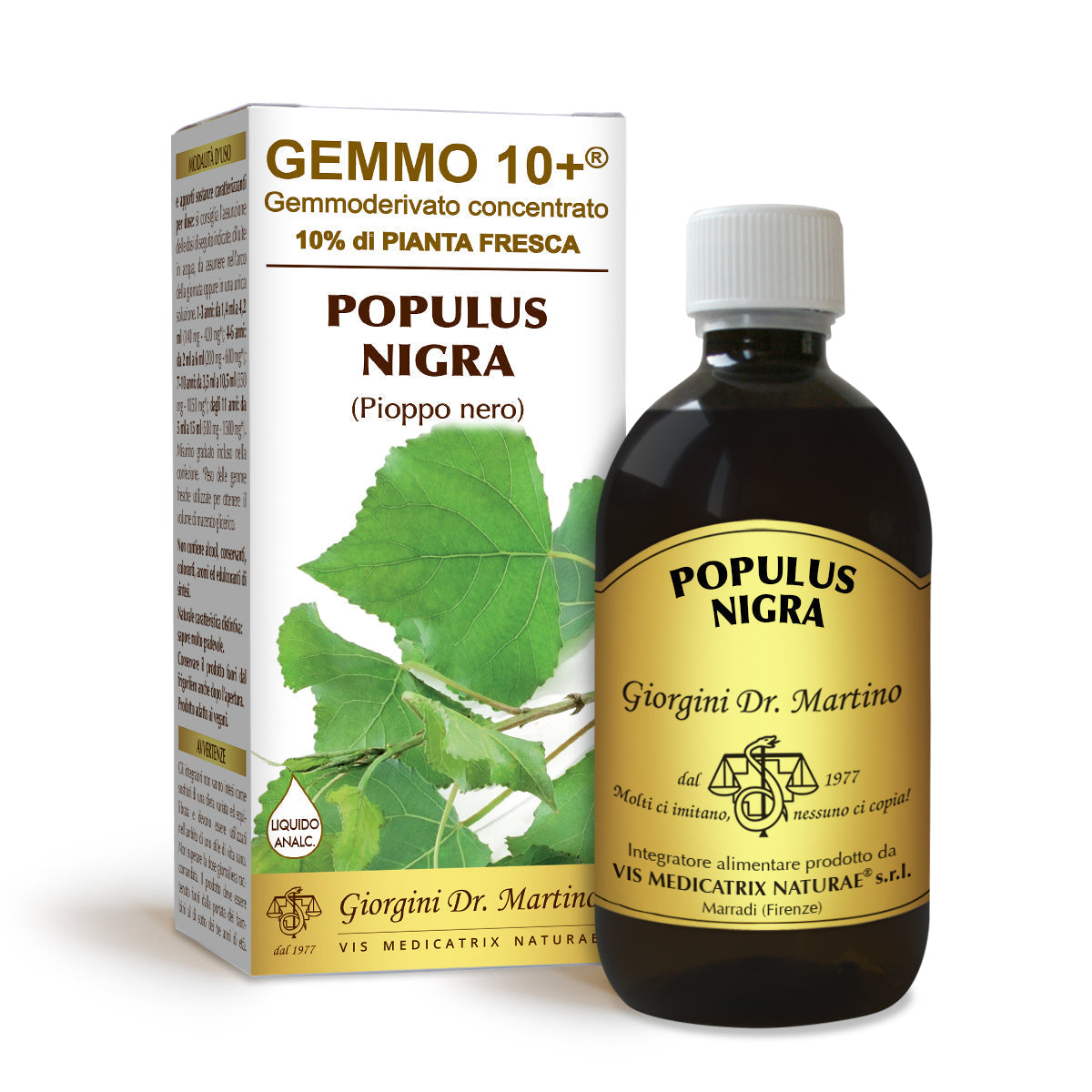 Dr Giorgini gemmo 10+ černý topol 500 ml nealkoholický nápoj