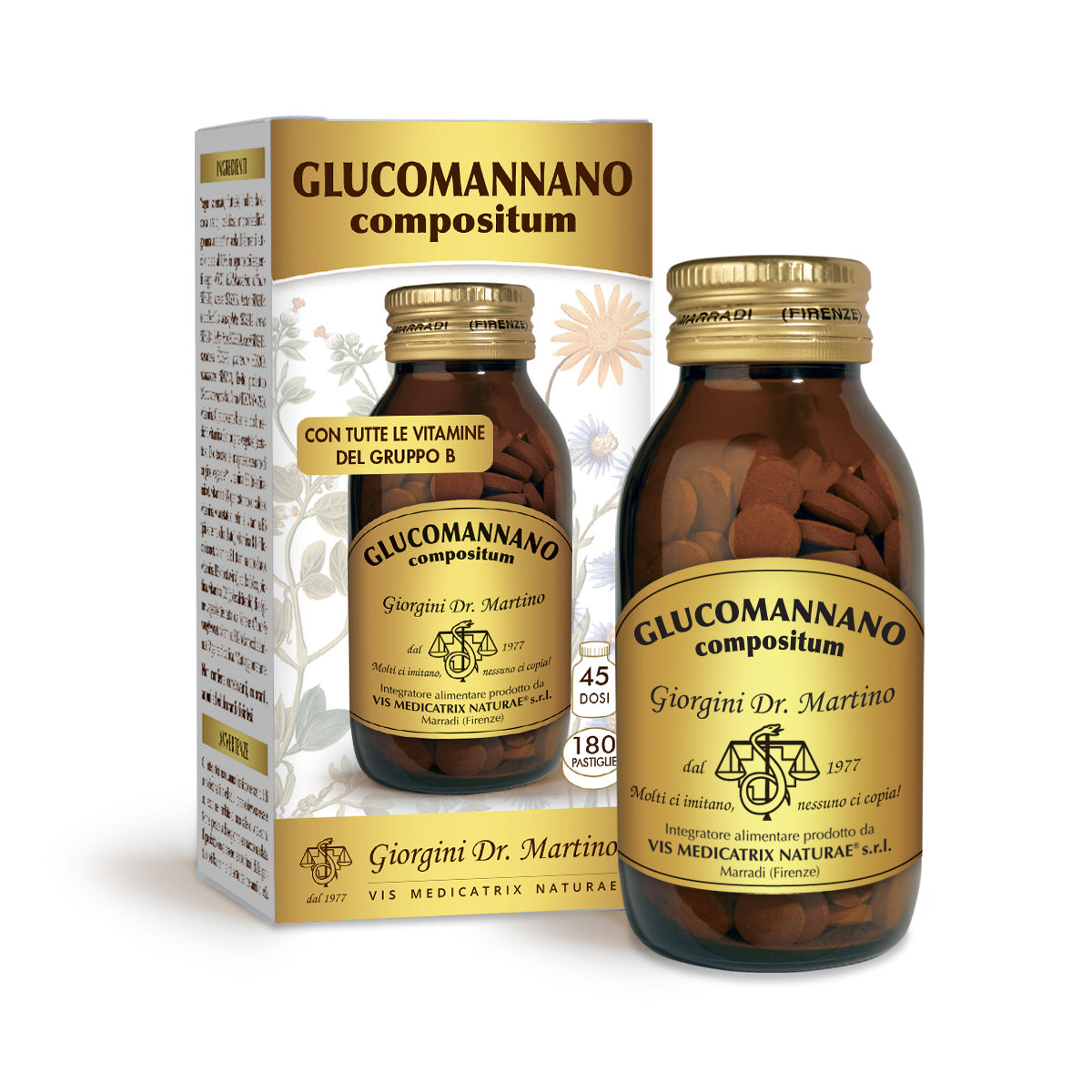 Dr Giorgini Glucomannan Compositum 180 tabletek po 500 mg - 90 gr