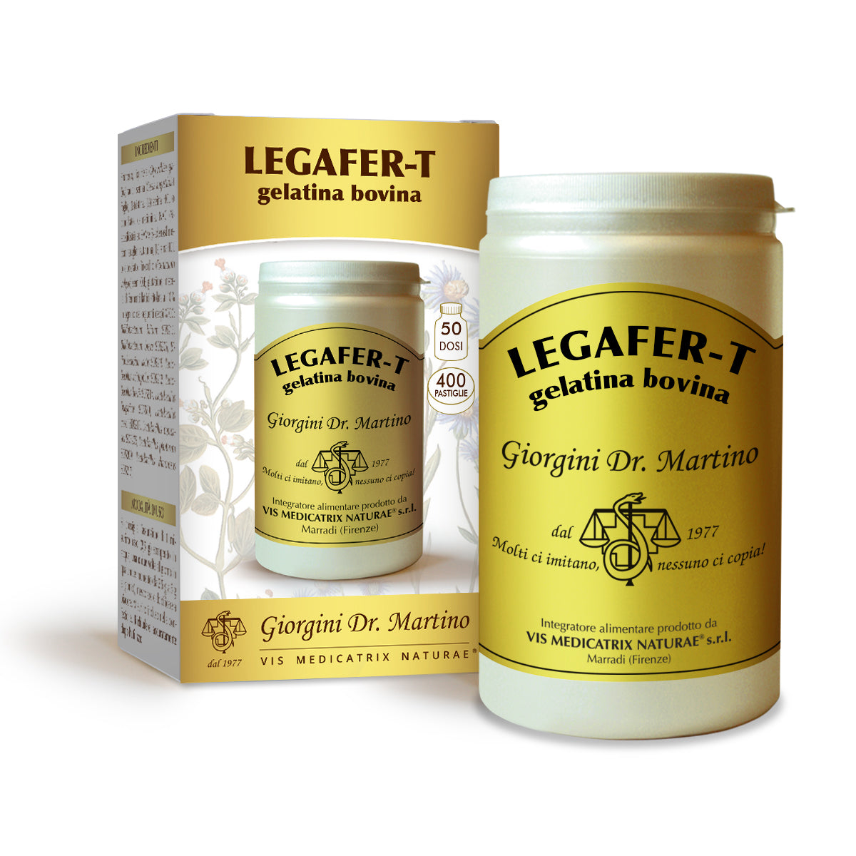 Dr Giorgini Legafer-T Rindergelatine 200 g - 400 Tabletten à 500 mg