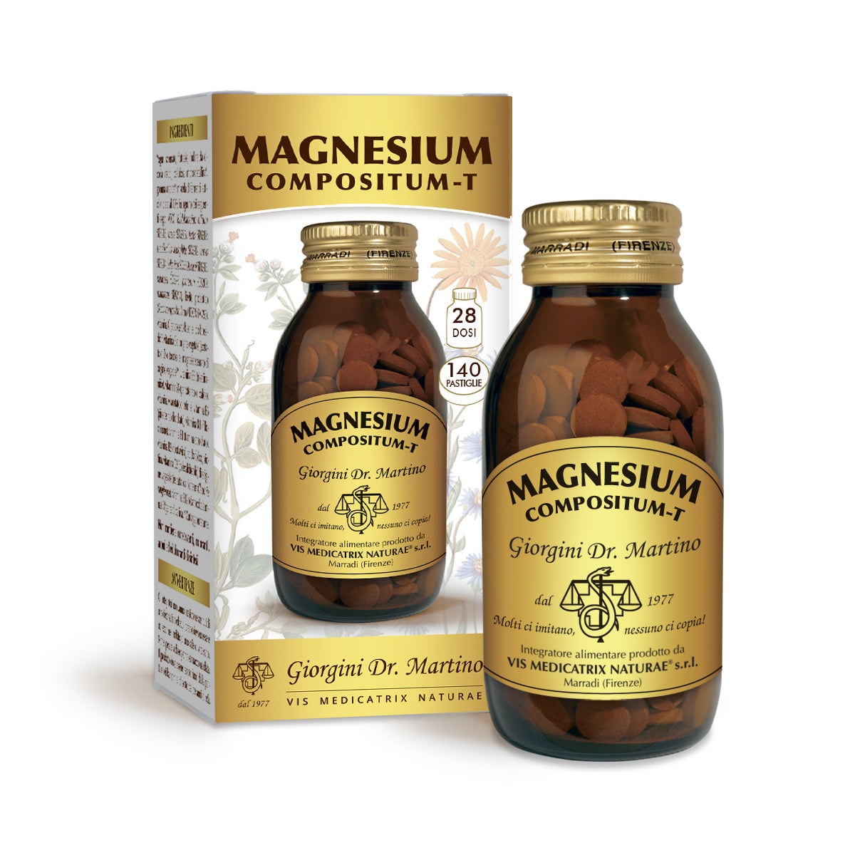 Dr Giorgini Magnesium Compositum-T 400 tabletter à 500 mg - 200 g