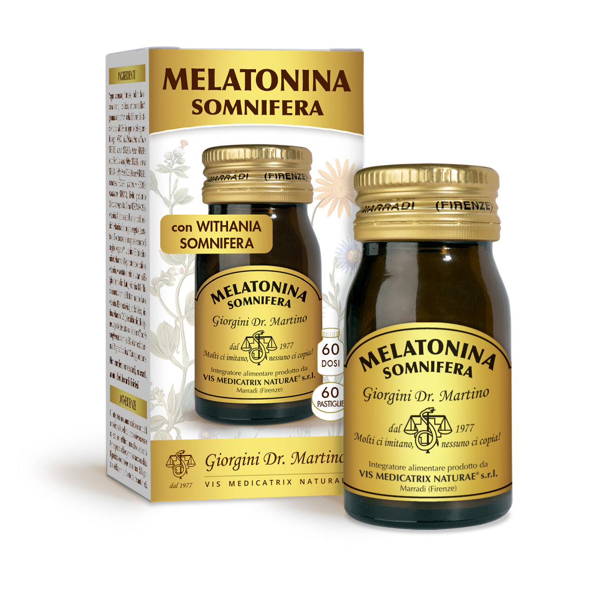 Dr Giorgini Melatonina Somnifera 60 tabletek po 500 mg - 30 gr
