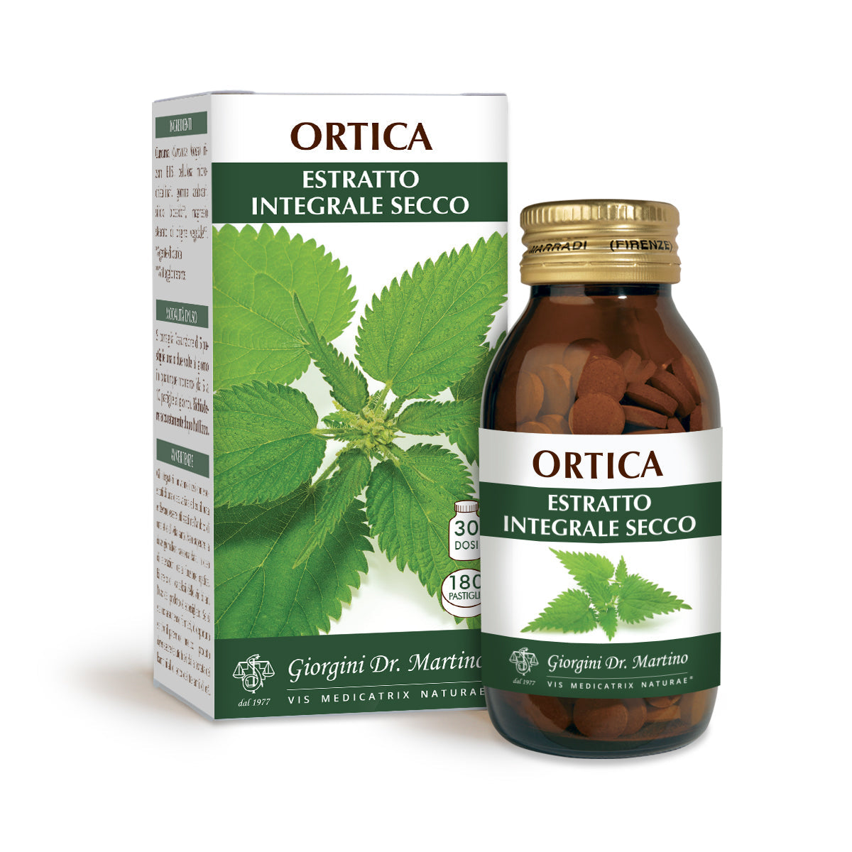 Dr Giorgini Wyciąg suchy z pokrzywy 180 tabletek po 500 mg