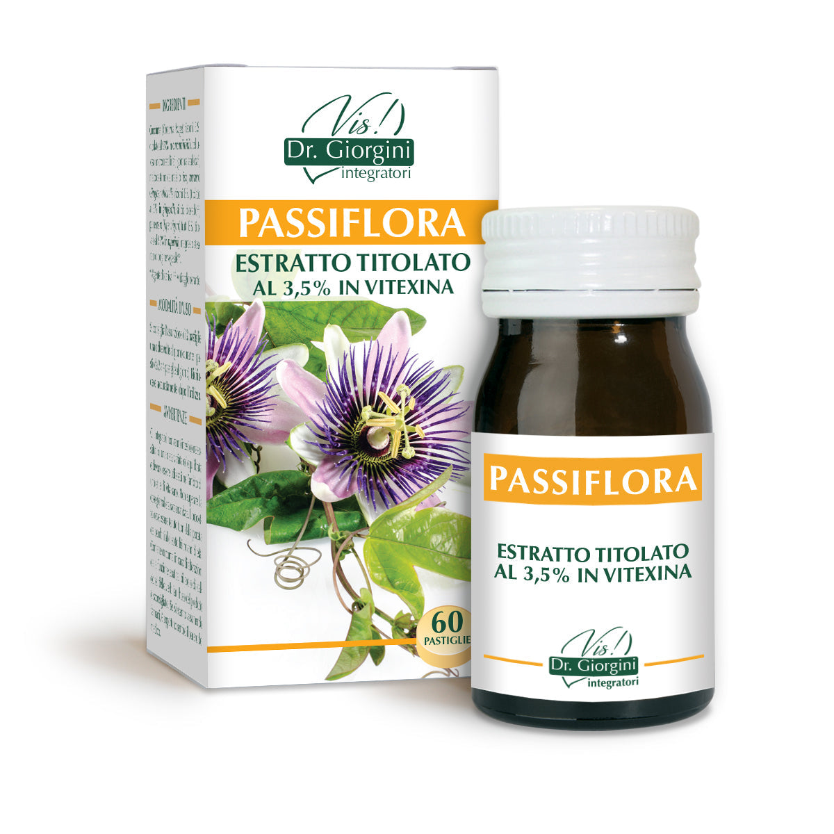 Dr Giorgini Passionsblomstitrerat extrakt 60 tabletter à 500 mg - 30 g