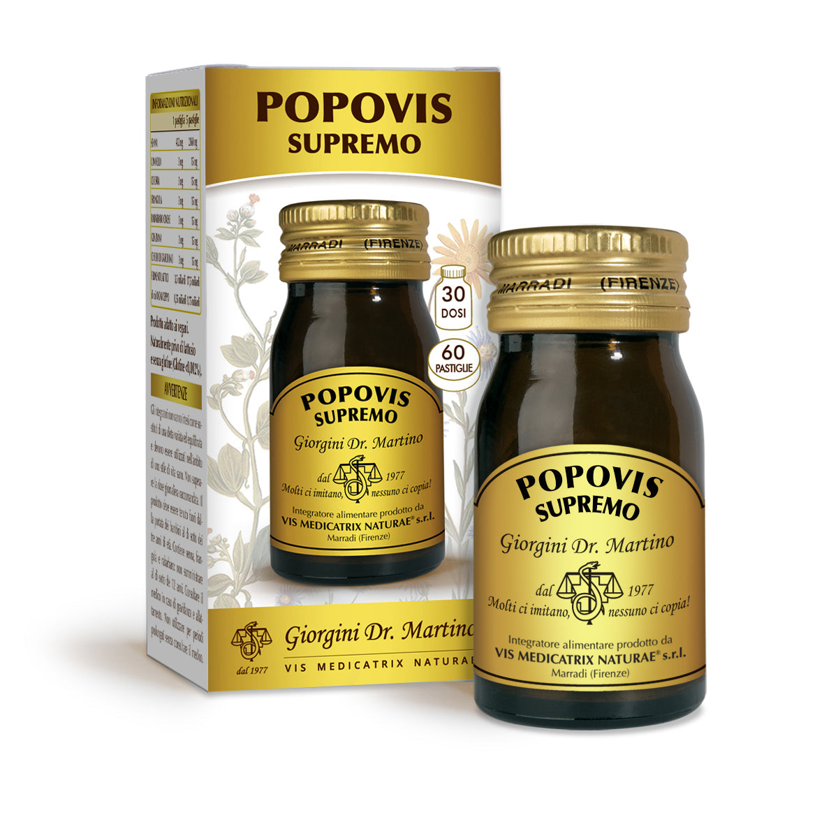 Dr Giorgini Popovis Supreme 30 g - 60 tabletter à 500 mg
