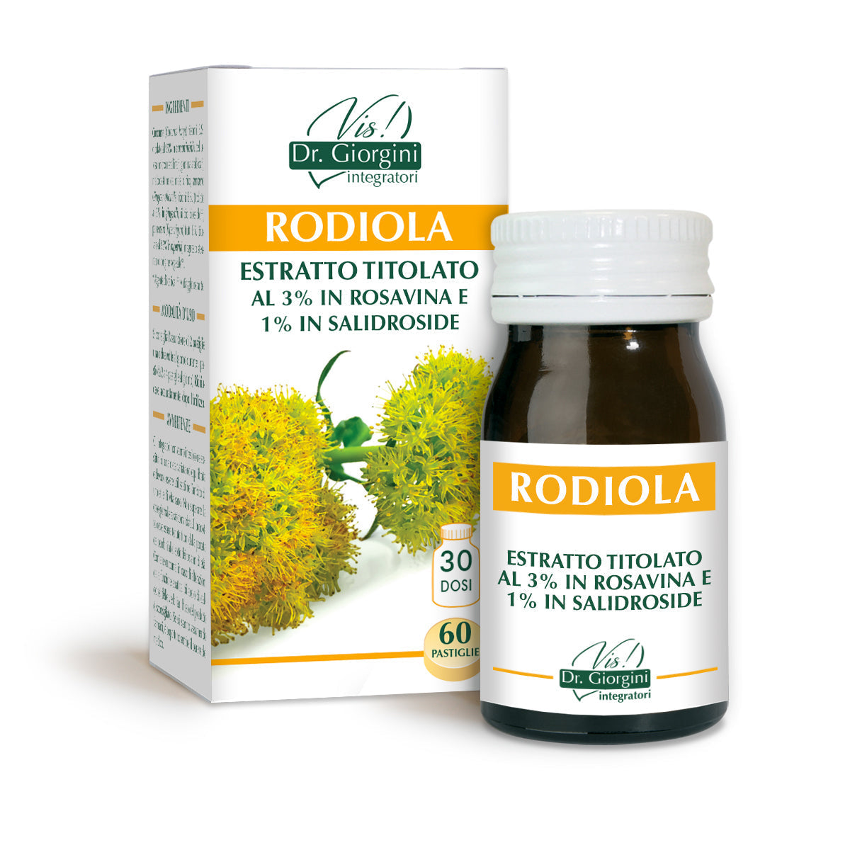 Dr Giorgini Ekstrakt z różeńca górskiego 60 tabletek po 500 mg - 30 gr