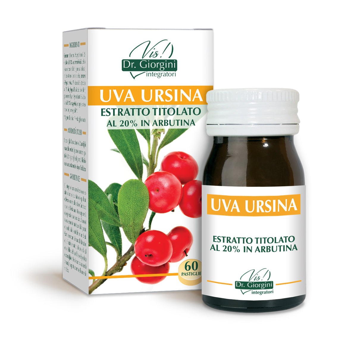 Dr Giorgini Bärentraubenextrakt titriert 60 Tabletten à 500 mg - 30 gr