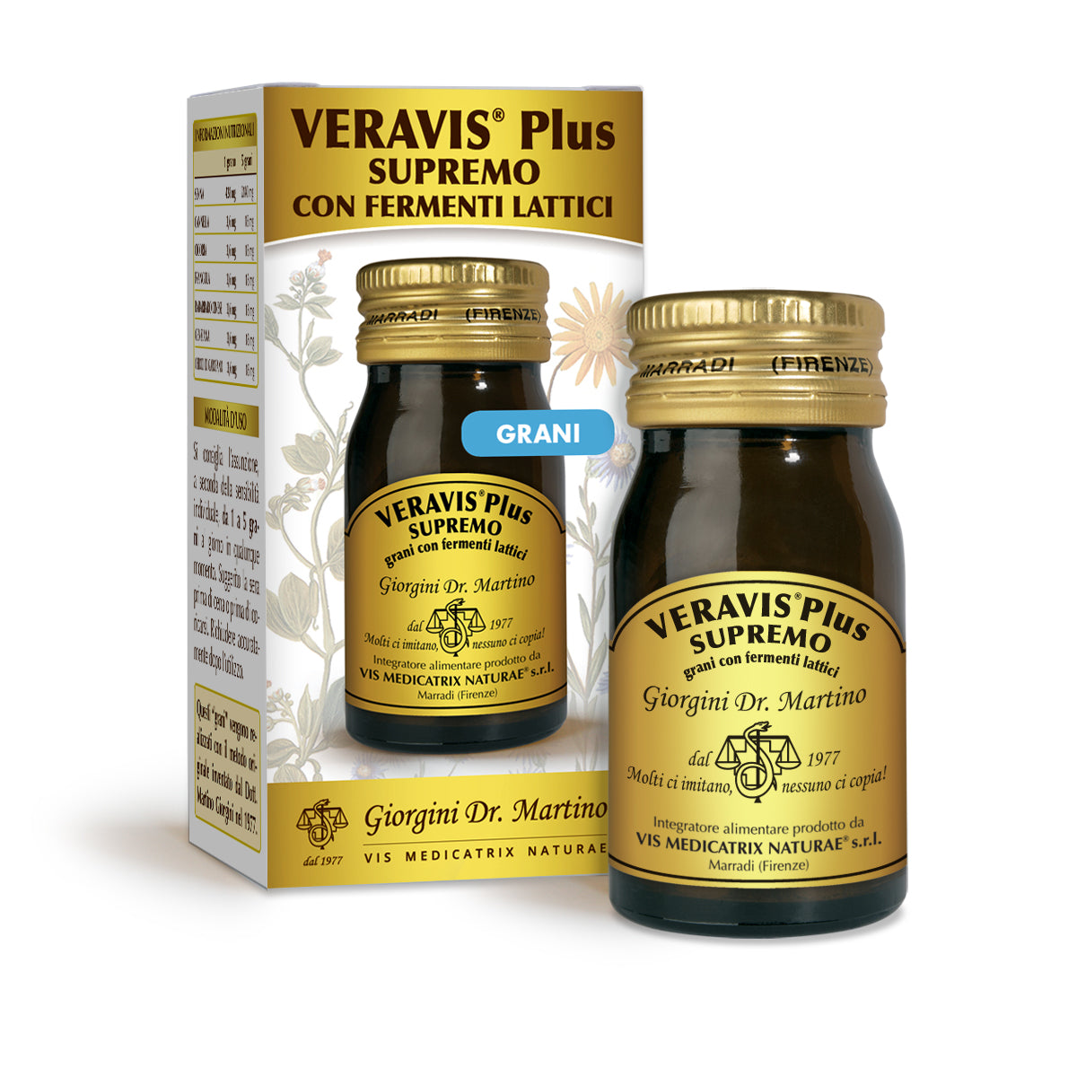 Dr Giorgini Veravis Plus Supreme Grains avec ferments lactiques 30 g