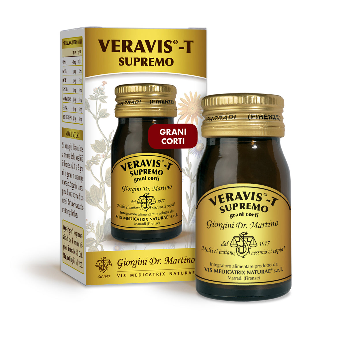 Dr Giorgini Veravis-T Supreme grains courts 200 grains d'environ 450 mg - 90 g