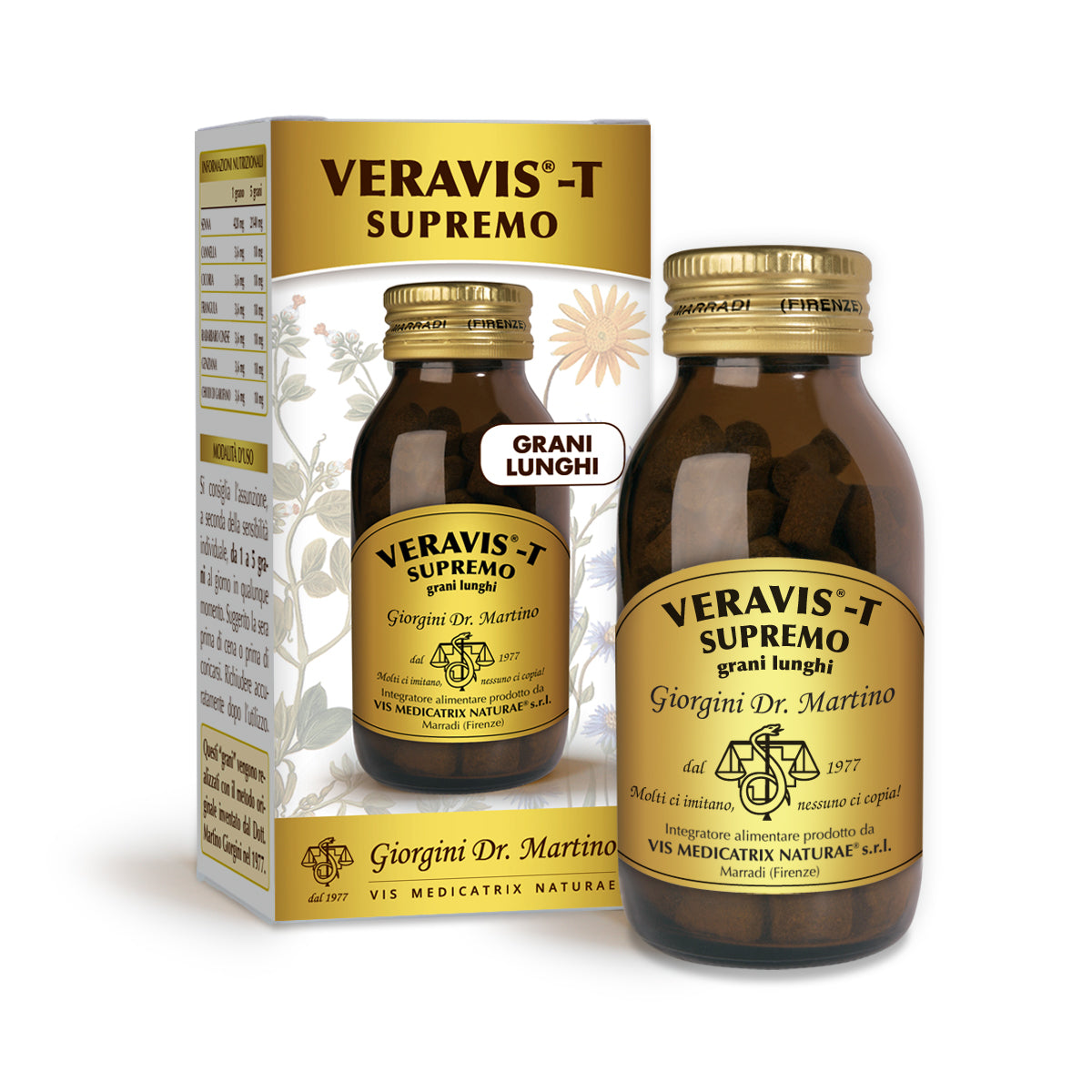 Dr Giorgini Veravis-T Supremo long grains 90 g - 150 grains of approximately 0.6 g
